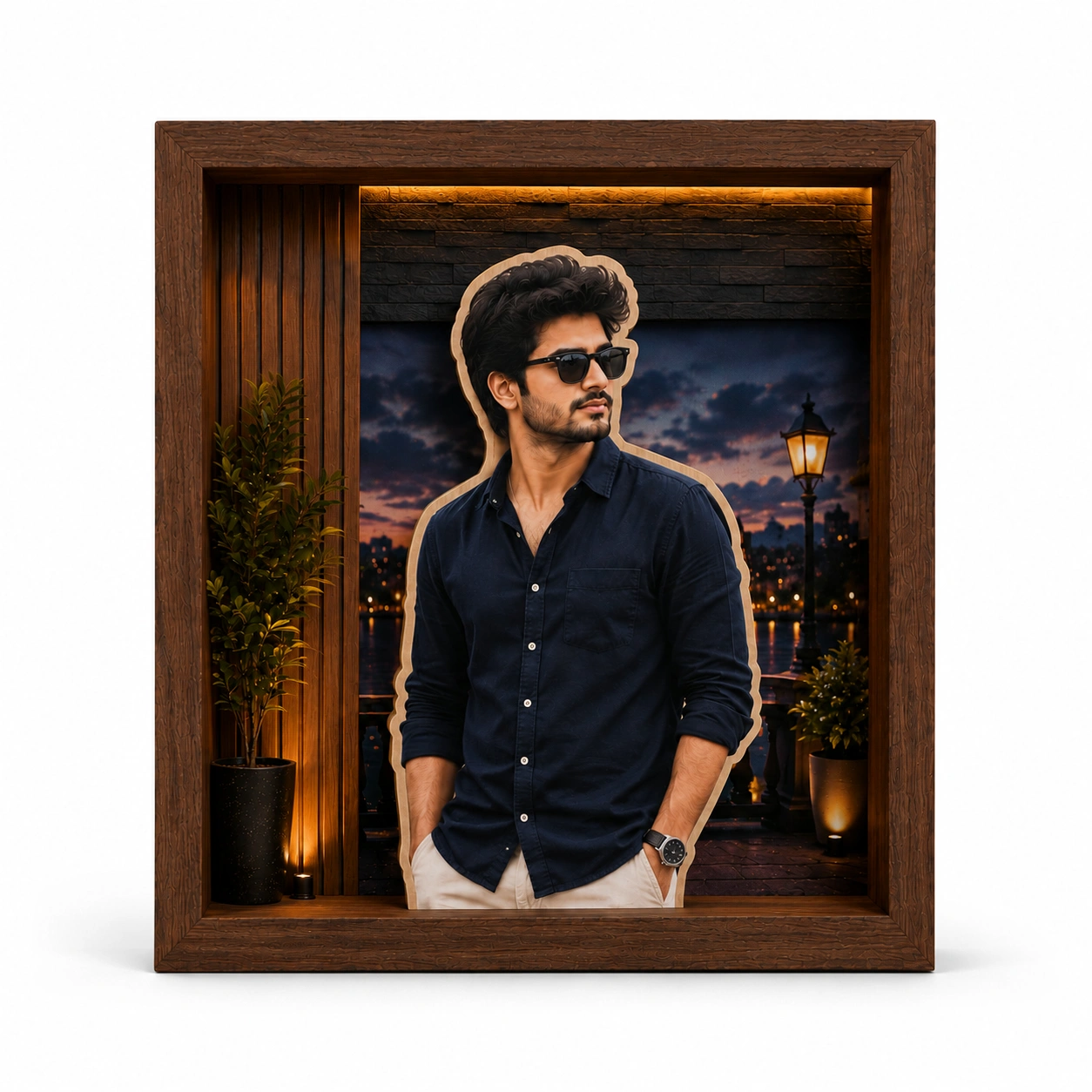 3D Boy Photo Frame